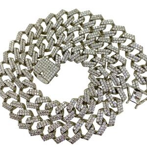 Men's sterling silver Cuban chain